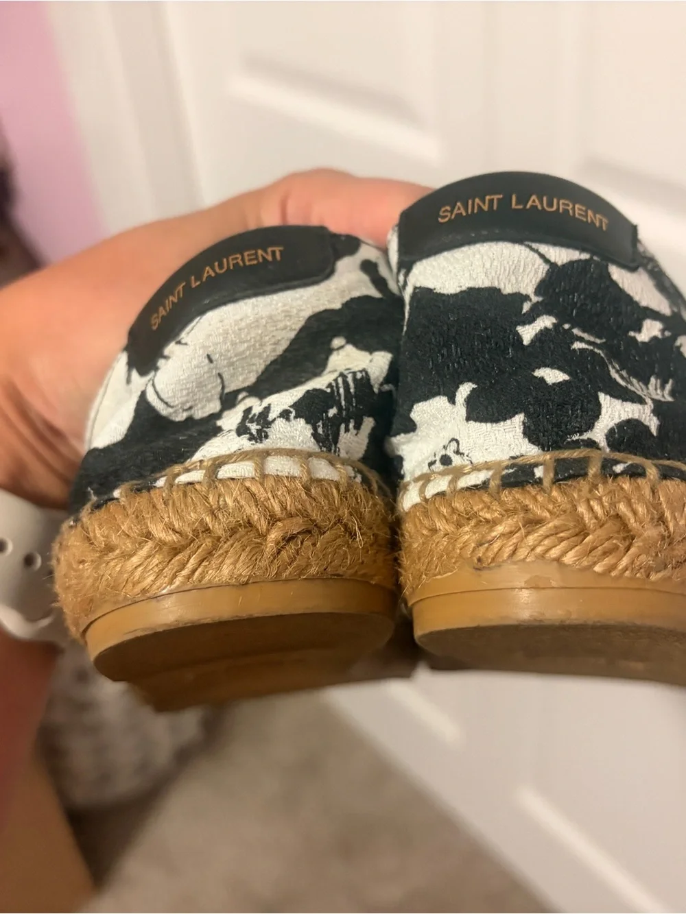 Saint laurent Floral Slip-On Espadrilles 40.5